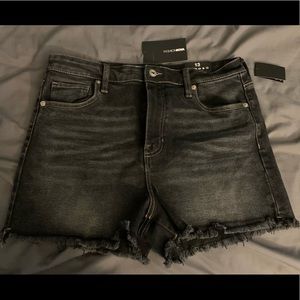 Fashion nova dark denim shorts